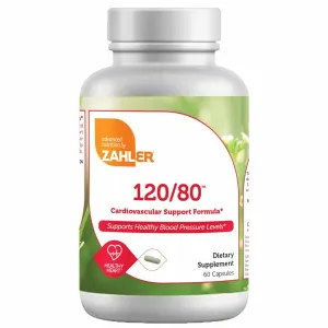120/80 Blood Pressure 60 caps by Zahler