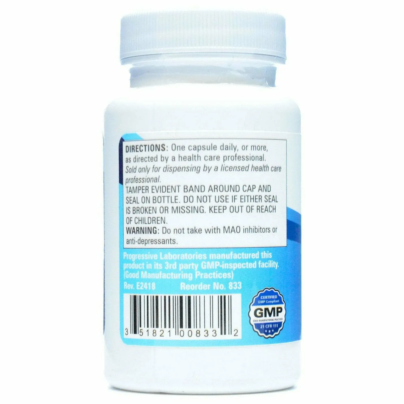 5-Hydroxy L-Tryptophan 100 mg 30 caps by Progressive Labs