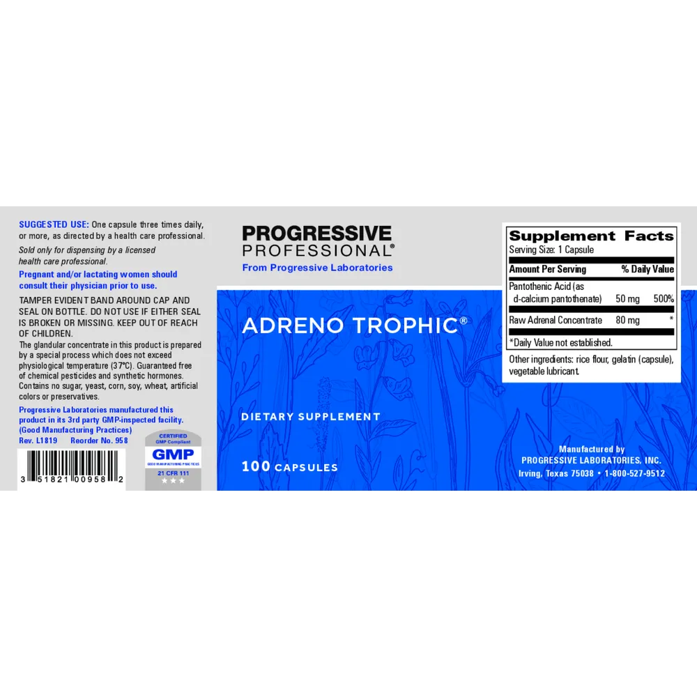 Adreno Trophic 100 caps by Progressive Labs