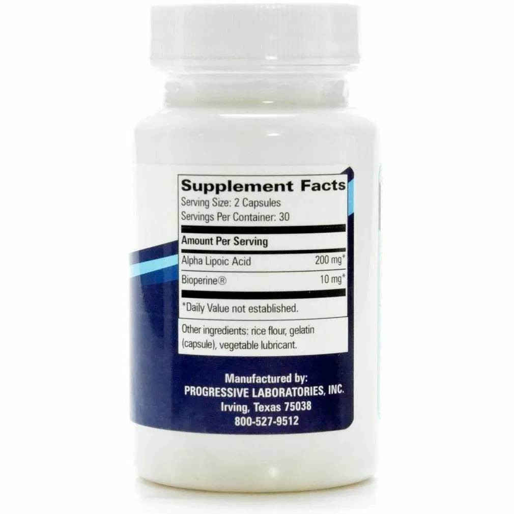 Alpha Lipoic Acid 60 caps by Progressive Labs