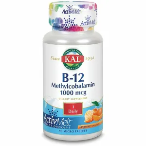 B-12 Methyl 1.000 mcg Tangerine 90 tabs By KAL