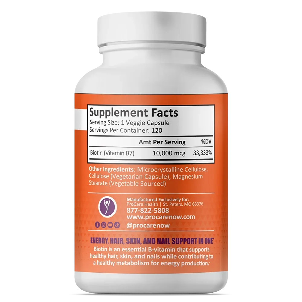 Biotin | 10.000mcg | 120 Count
