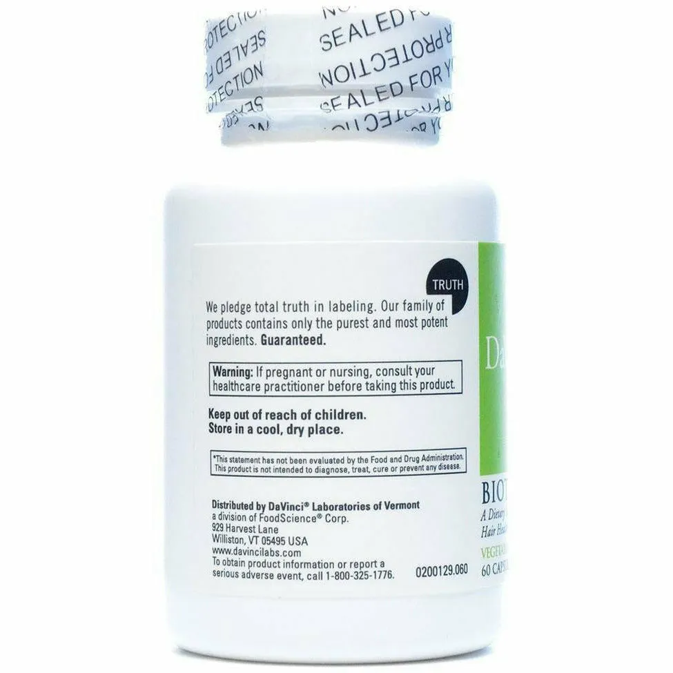 Biotin 60 caps by Davinci Labs