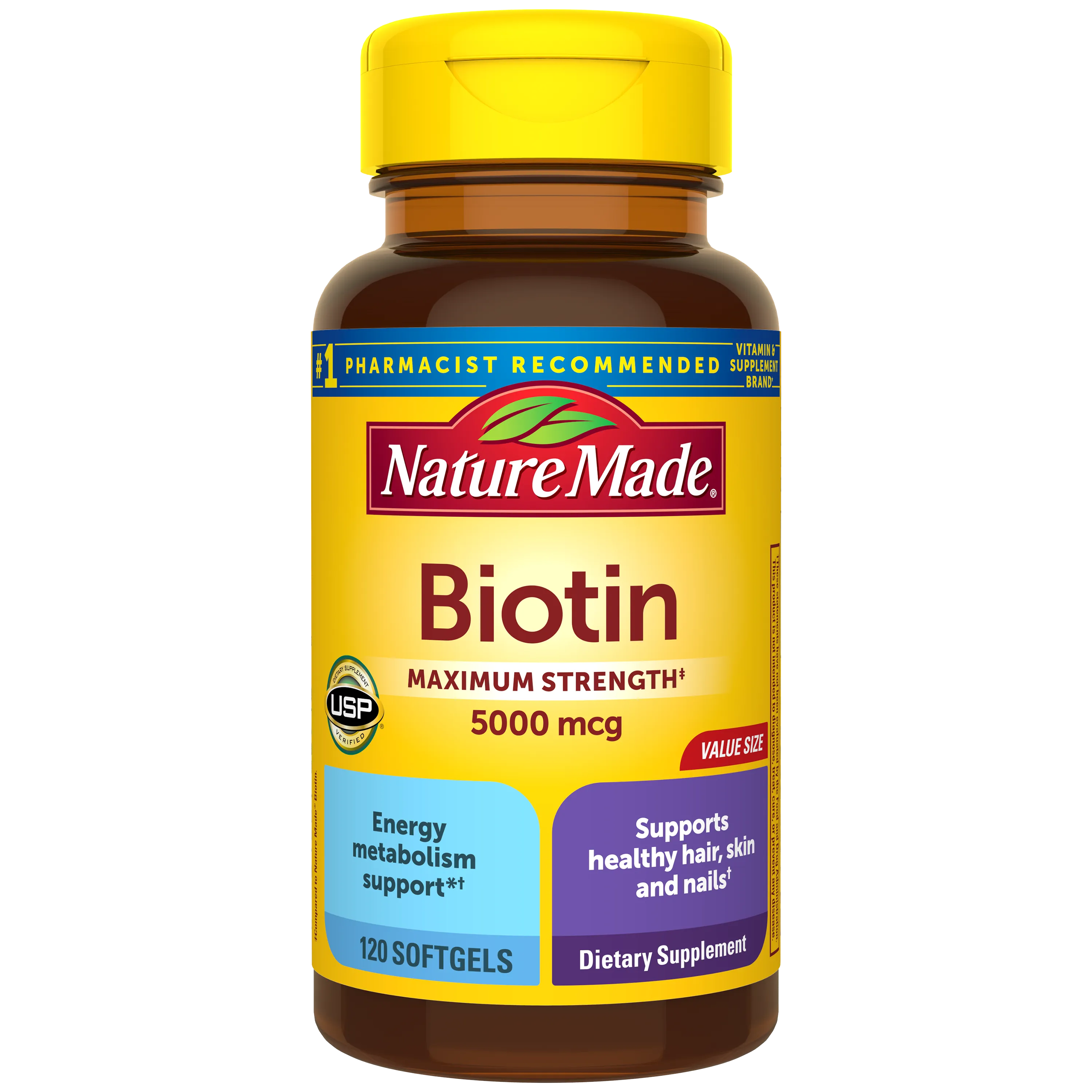 Biotin Maximum Strength 5000 mcg Softgels