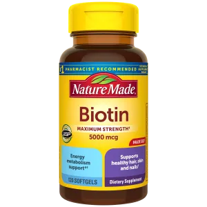 Biotin Maximum Strength 5000 mcg Softgels