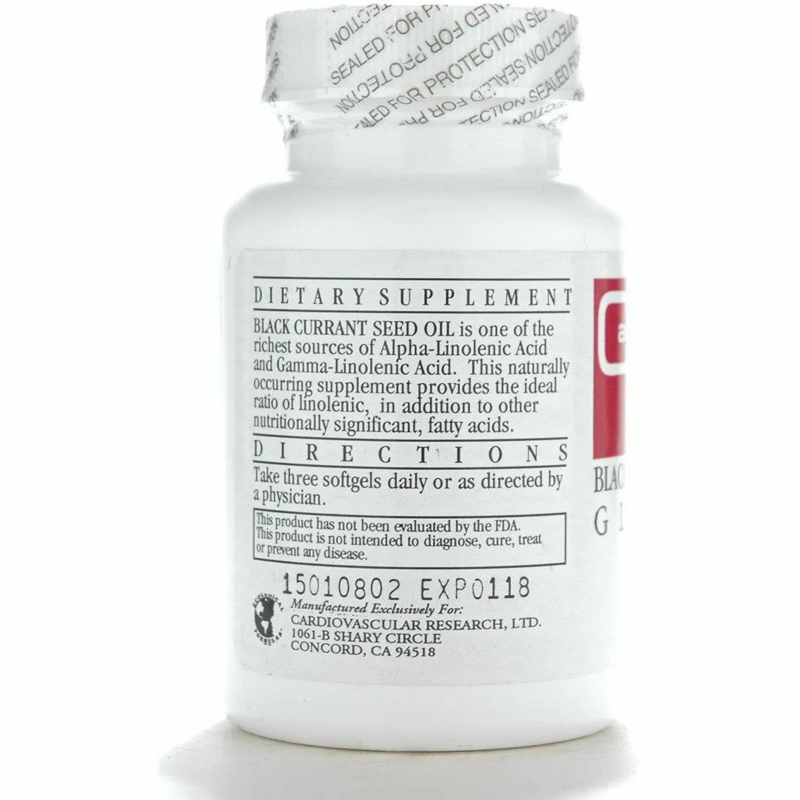 Black Currant Seed 90 caps by Ecological Formulas