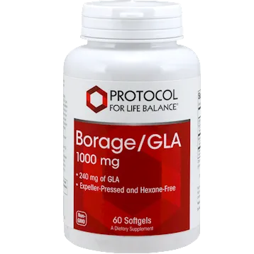 Borage/GLA 1000 mg 60 softgels by Protocol For Life Balance