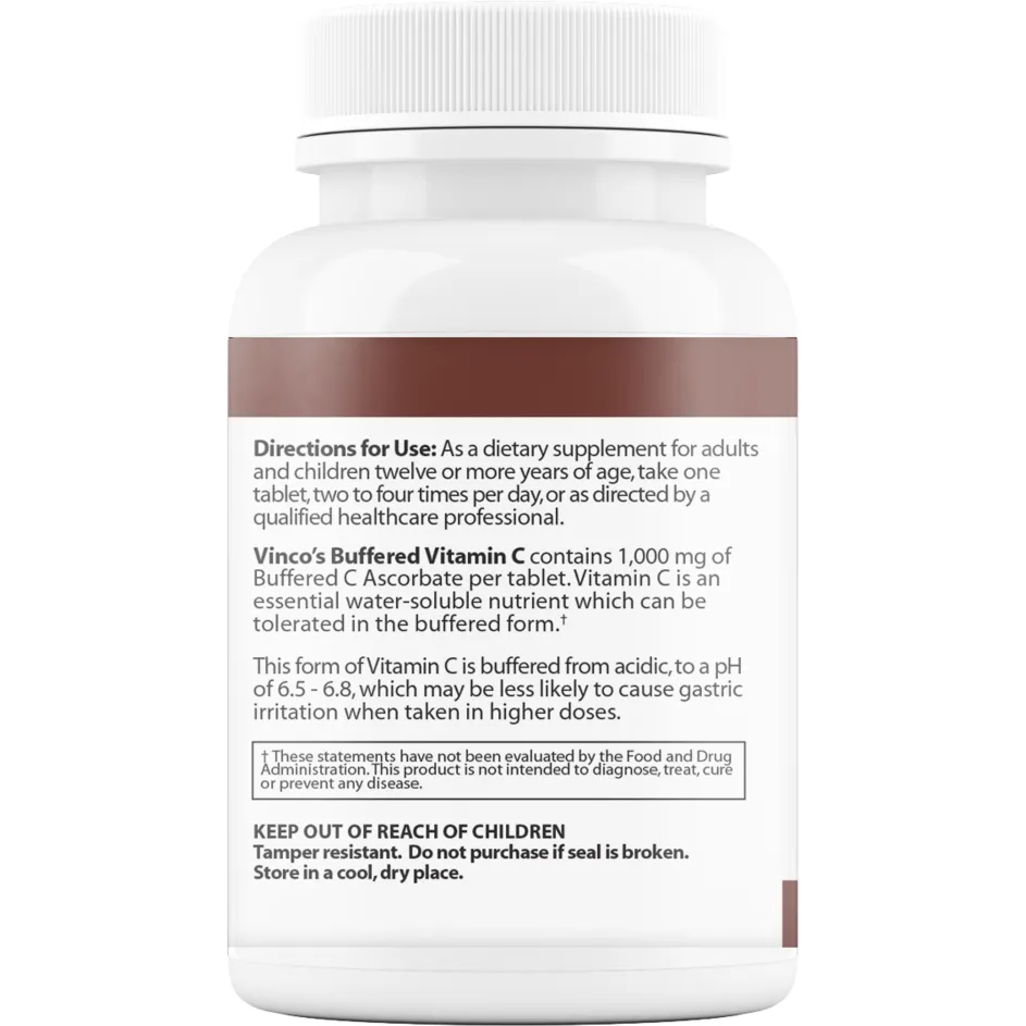 Buffered Vitamin C 1000 90 tabs by Vinco