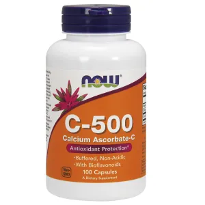 C-500 Calcium Ascorbate-C 100 caps by NOW