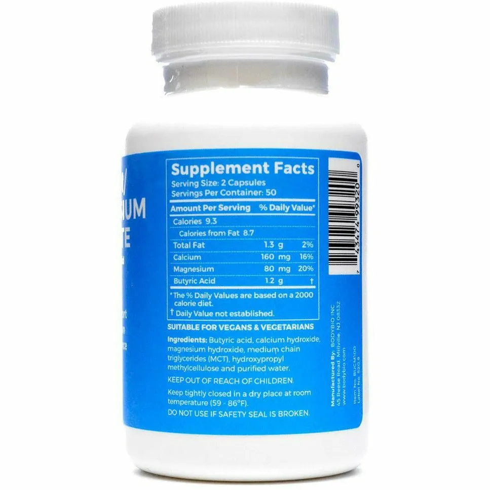 Cal-Mag Butyrate 600 mg by BodyBio