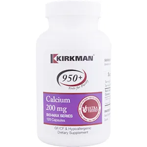 Calcium 200 mg 120 caps by Kirkman Labs