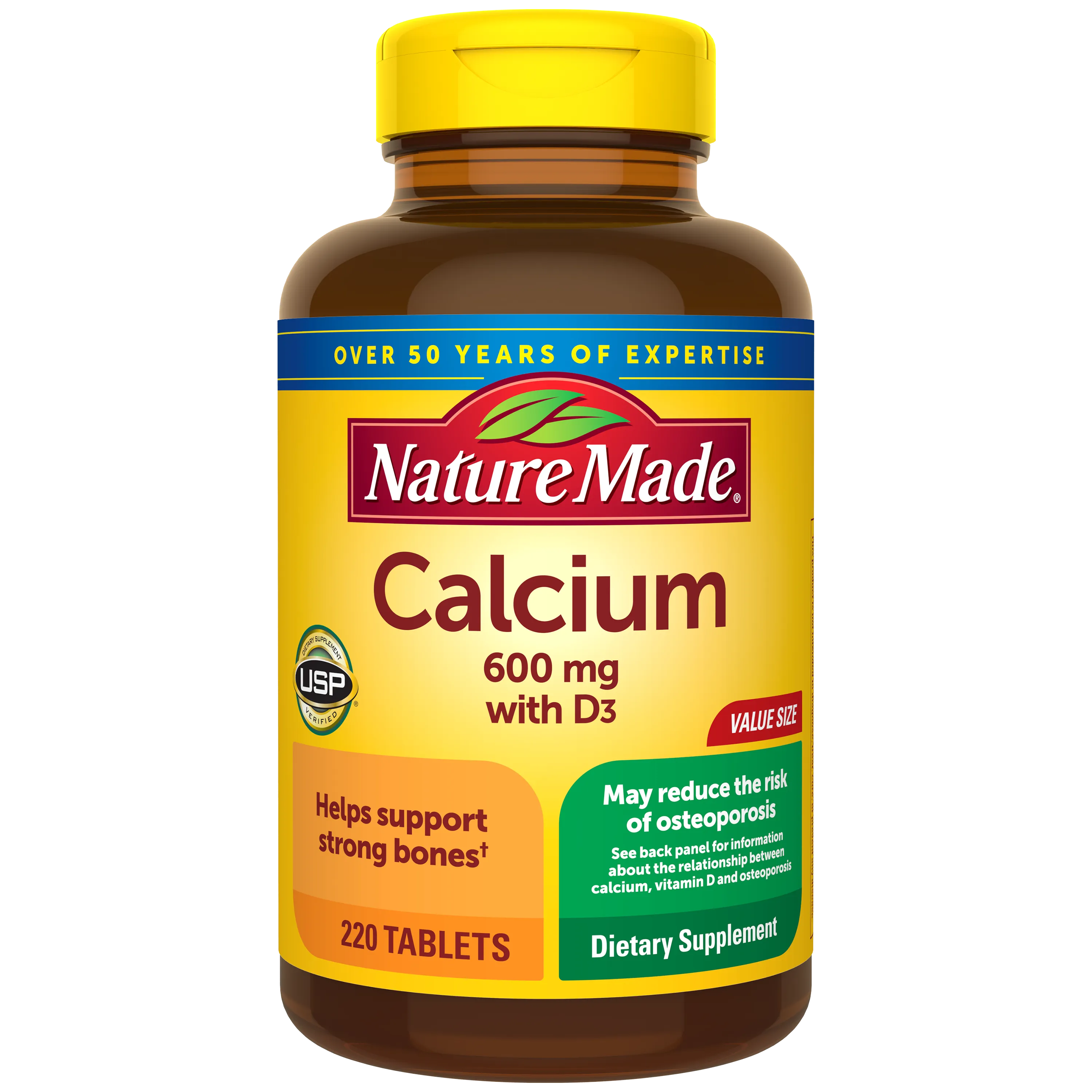 Calcium 600 mg with Vitamin D3 Tablets