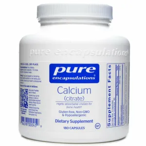 Calcium Citrate 180 caps by Pure Encapsulations