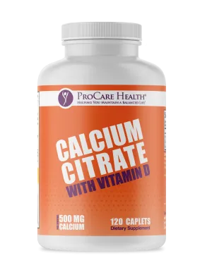 Calcium Citrate | Caplet | 500mg | 120 Count