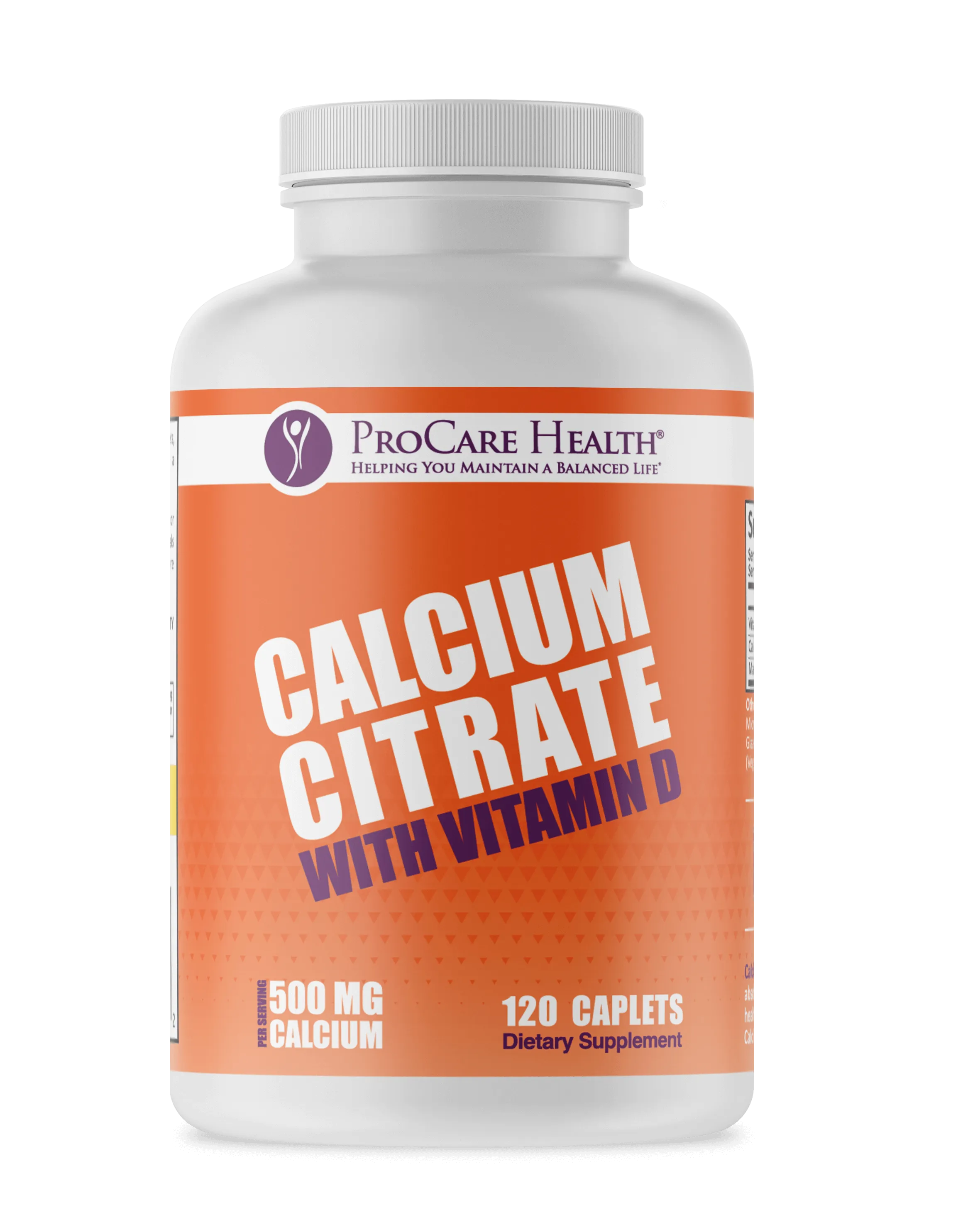Calcium Citrate | Caplet | 500mg | 120 Count
