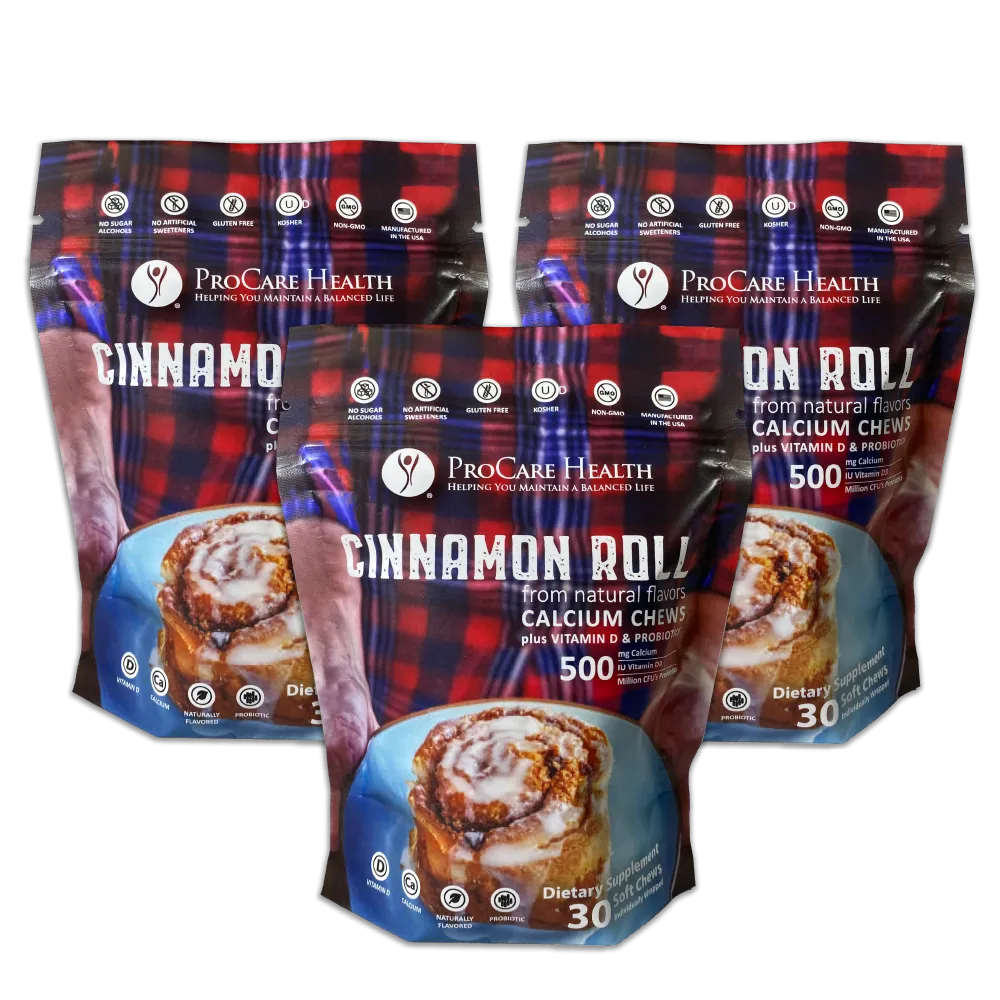 Calcium Soft Chew | Cinnamon Roll