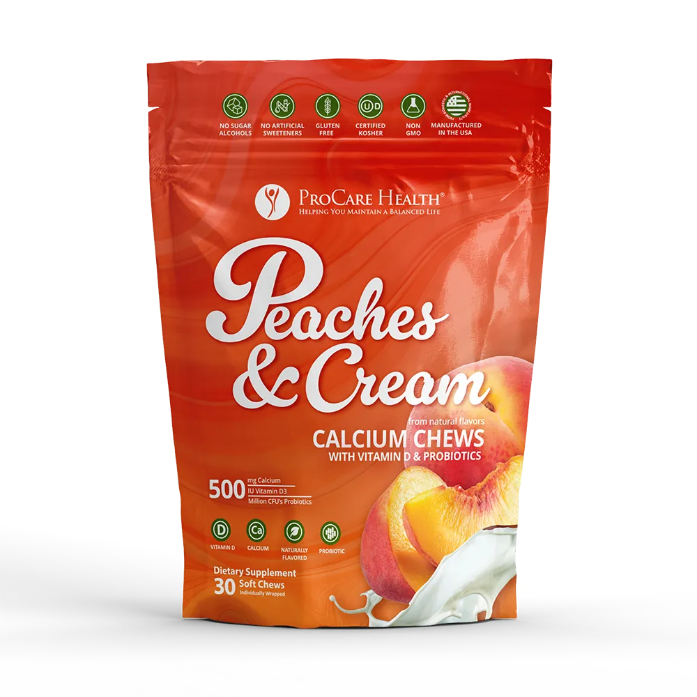Calcium Soft Chew | Peaches & Cream