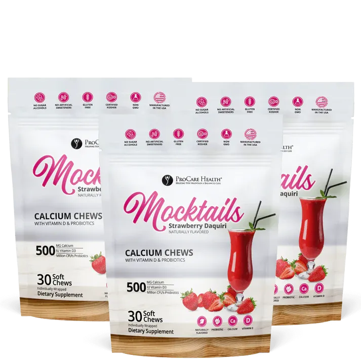Calcium Soft Chew | Strawberry Daquiri