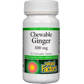 Chewable Ginger 90 tabs By Natural Factors