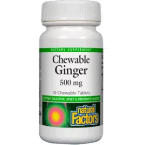 Chewable Ginger 90 tabs By Natural Factors