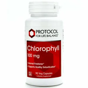 Chlorophyll 100 mg 90 caps by Protocol For Life Balance