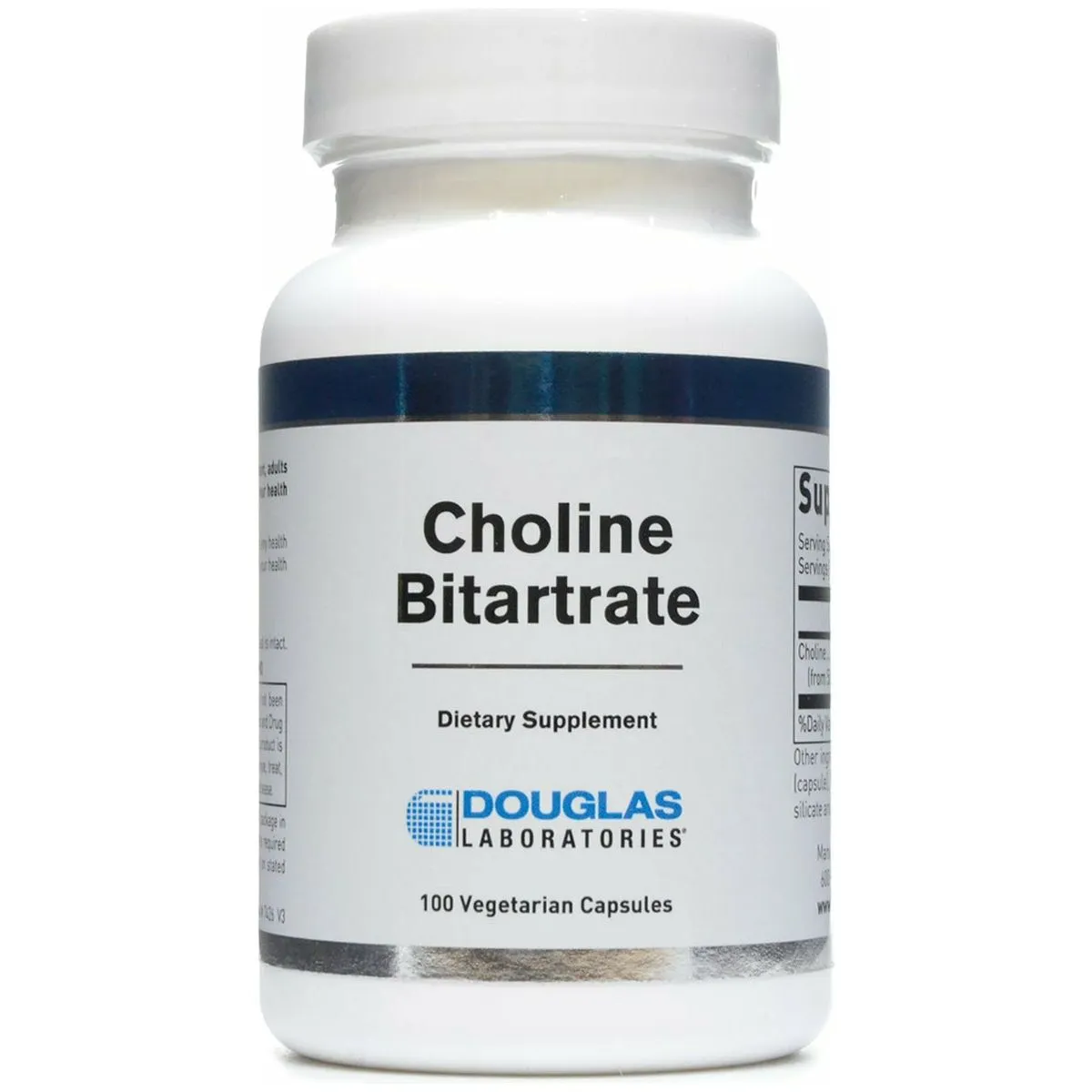 Choline Bitartrate 100 caps by Douglas Labs
