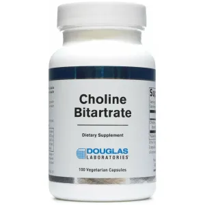 Choline Bitartrate 100 caps by Douglas Labs