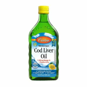 Cod Liver Oil Lemon 500 ml by Carlson Labs
