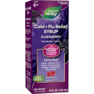Cold Flu Elderberry Syrup Berry 4 oz by Nature's Way