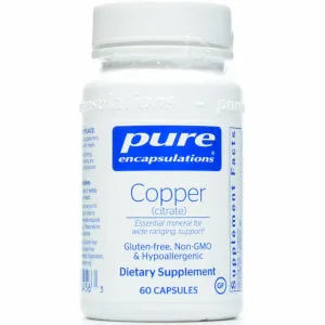 Copper (citrate) 60 vcaps by Pure Encapsulations