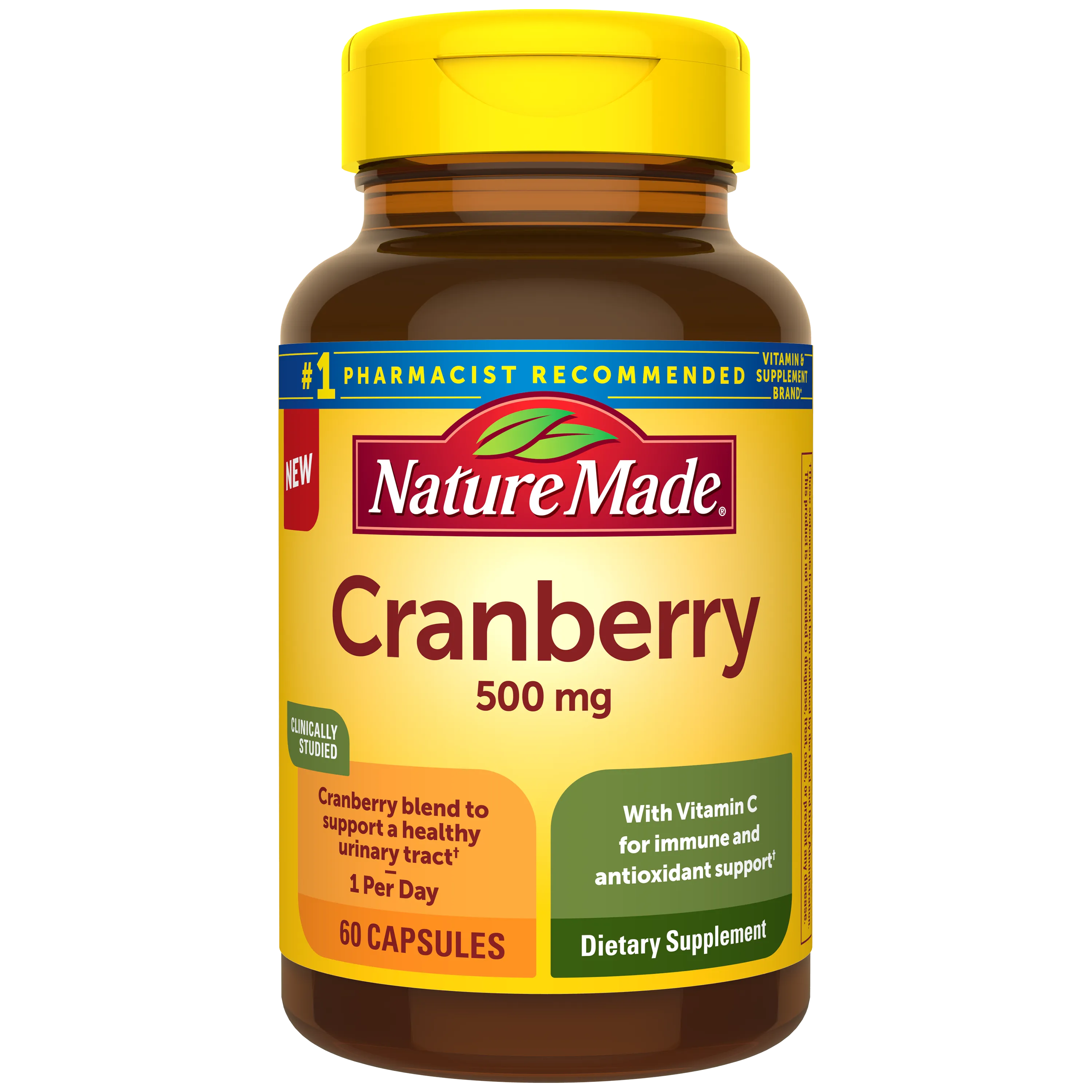 Cranberry Capsules 500 Mg With Vitamin C
