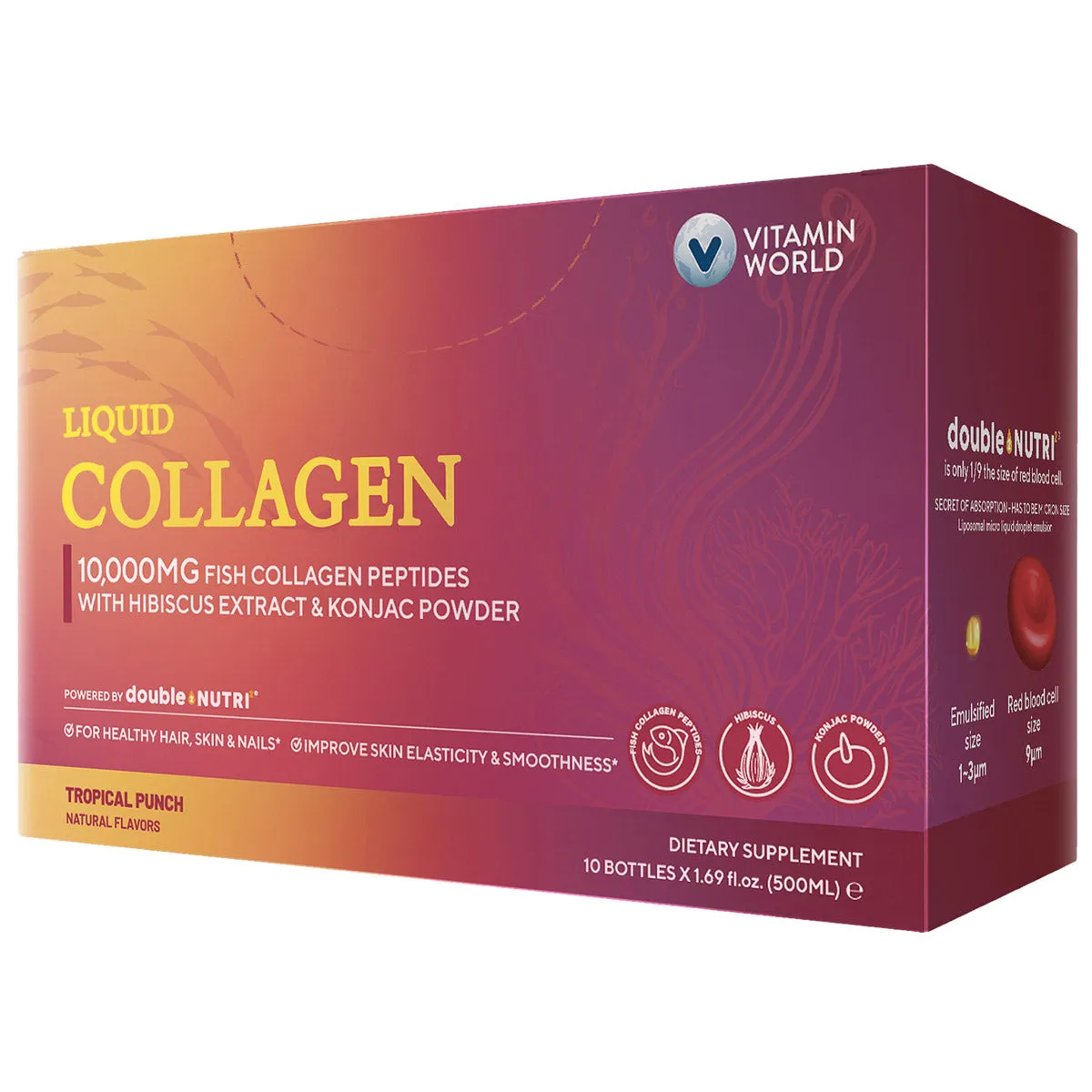Crystal Clear Liquid Fish Collagen 10.000 mg by Vitamin World