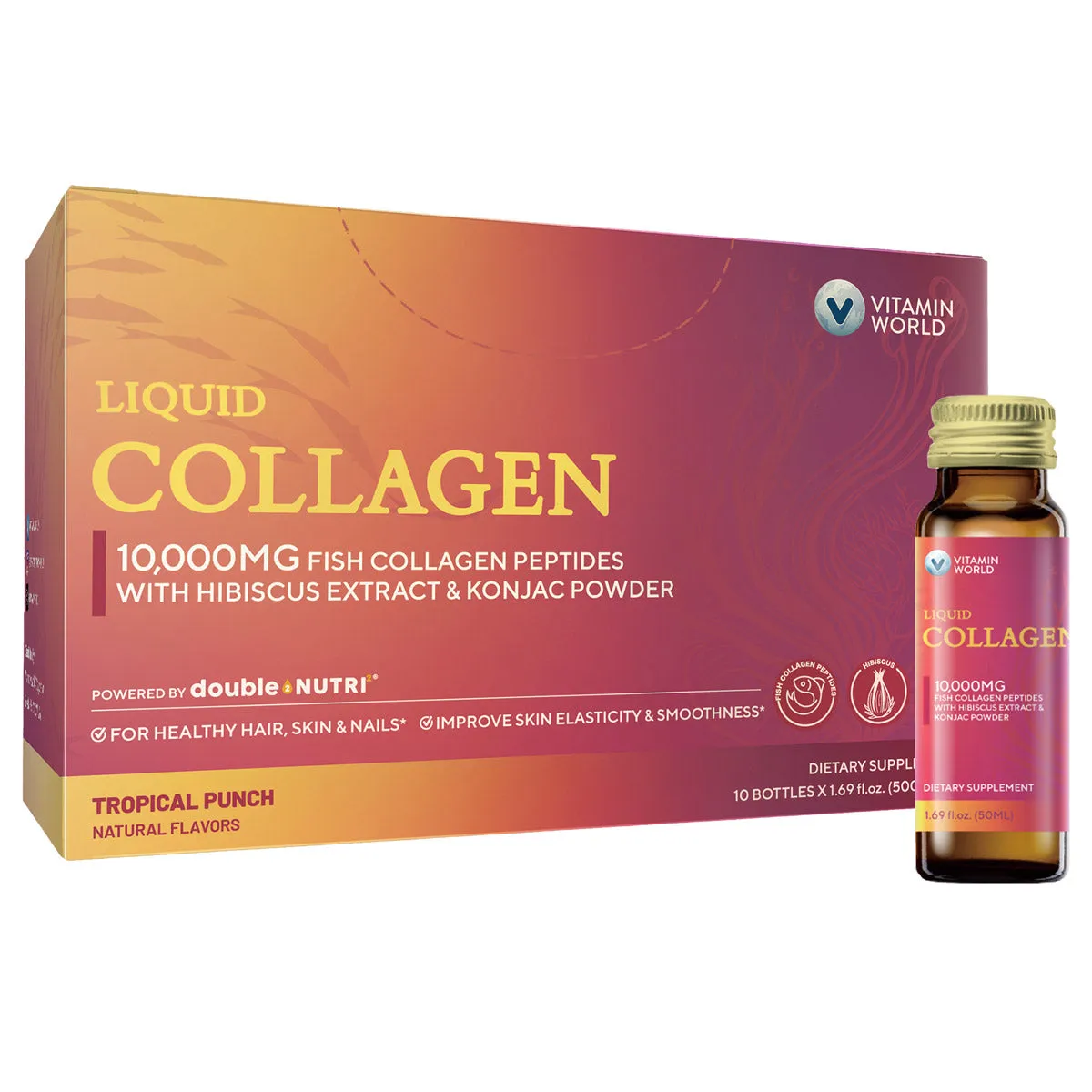 Crystal Clear Liquid Fish Collagen 10.000 mg by Vitamin World