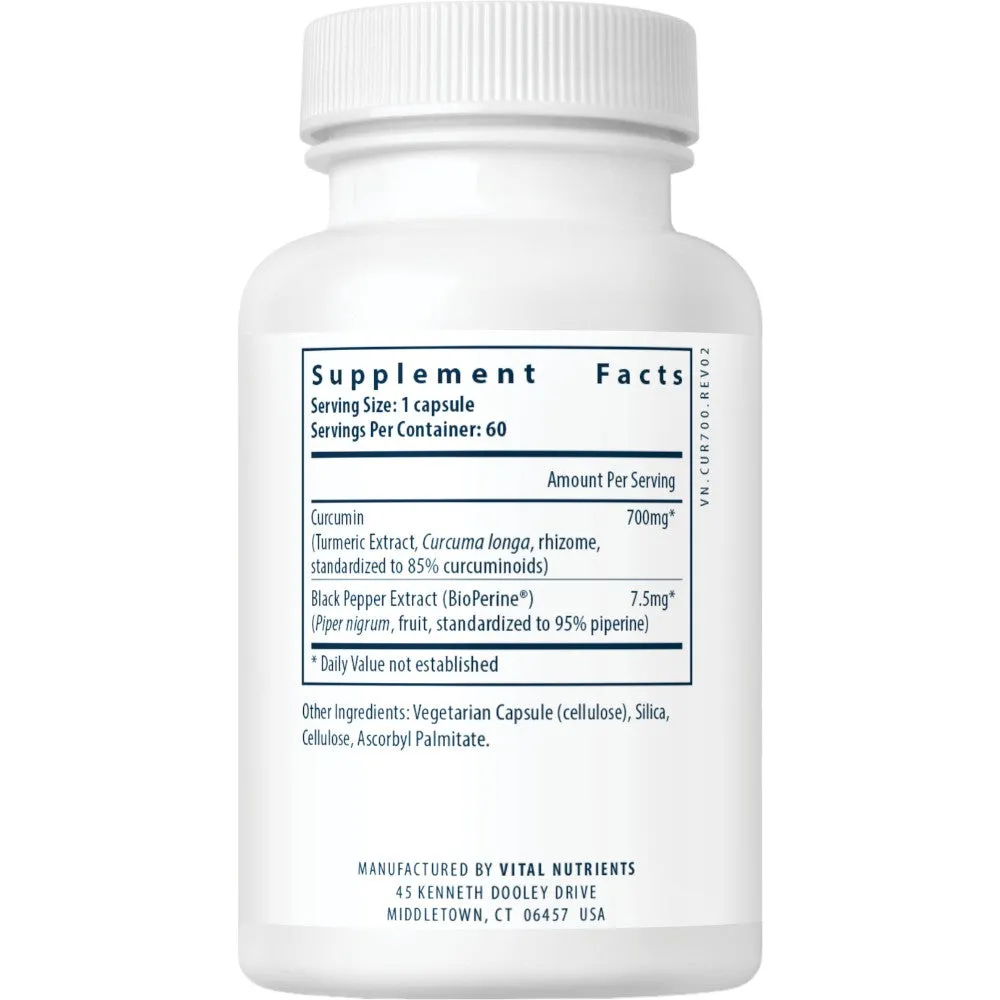 Curcumin Extract 700 mg 60 vcaps by Vital Nutrients