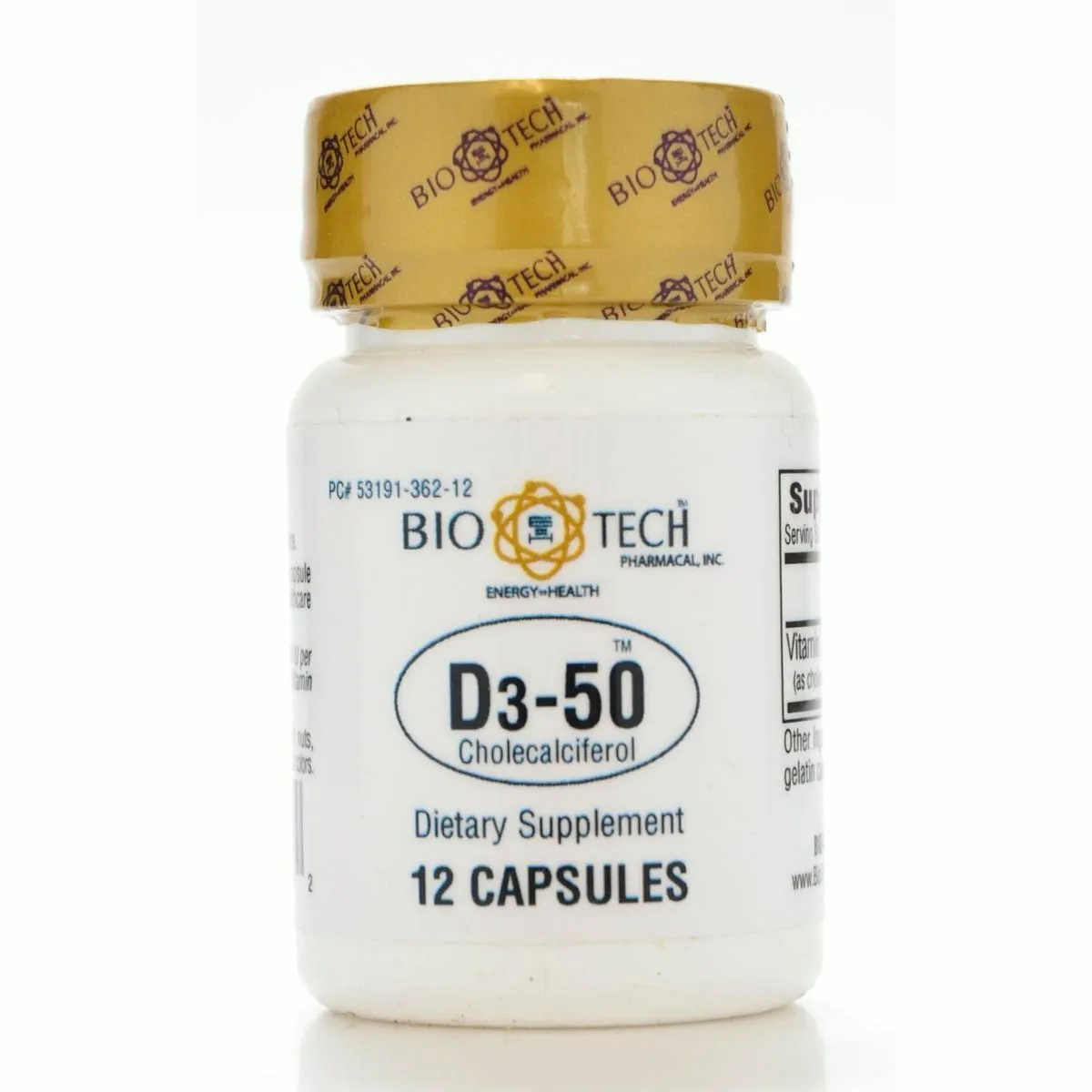 D3-50 50.000 IU 12 caps by Bio-Tech