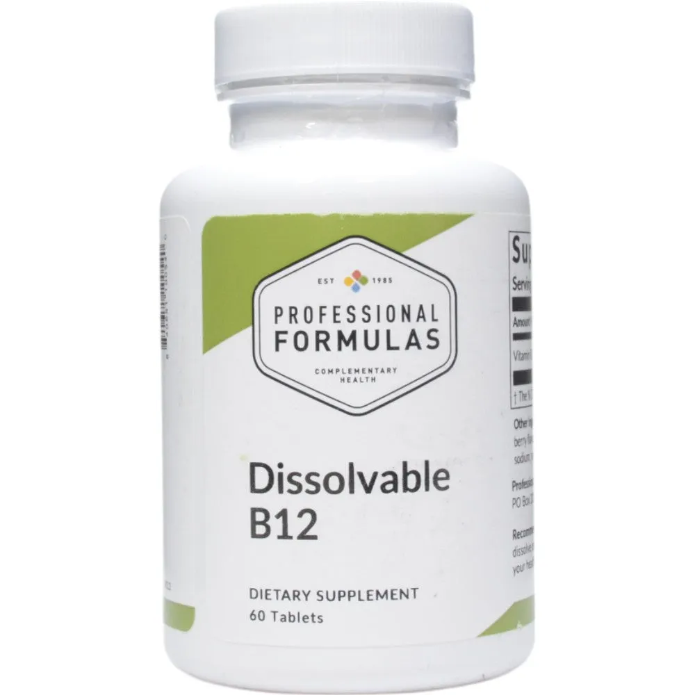 Dissolvable B12 60 tabs by Professional Formulas