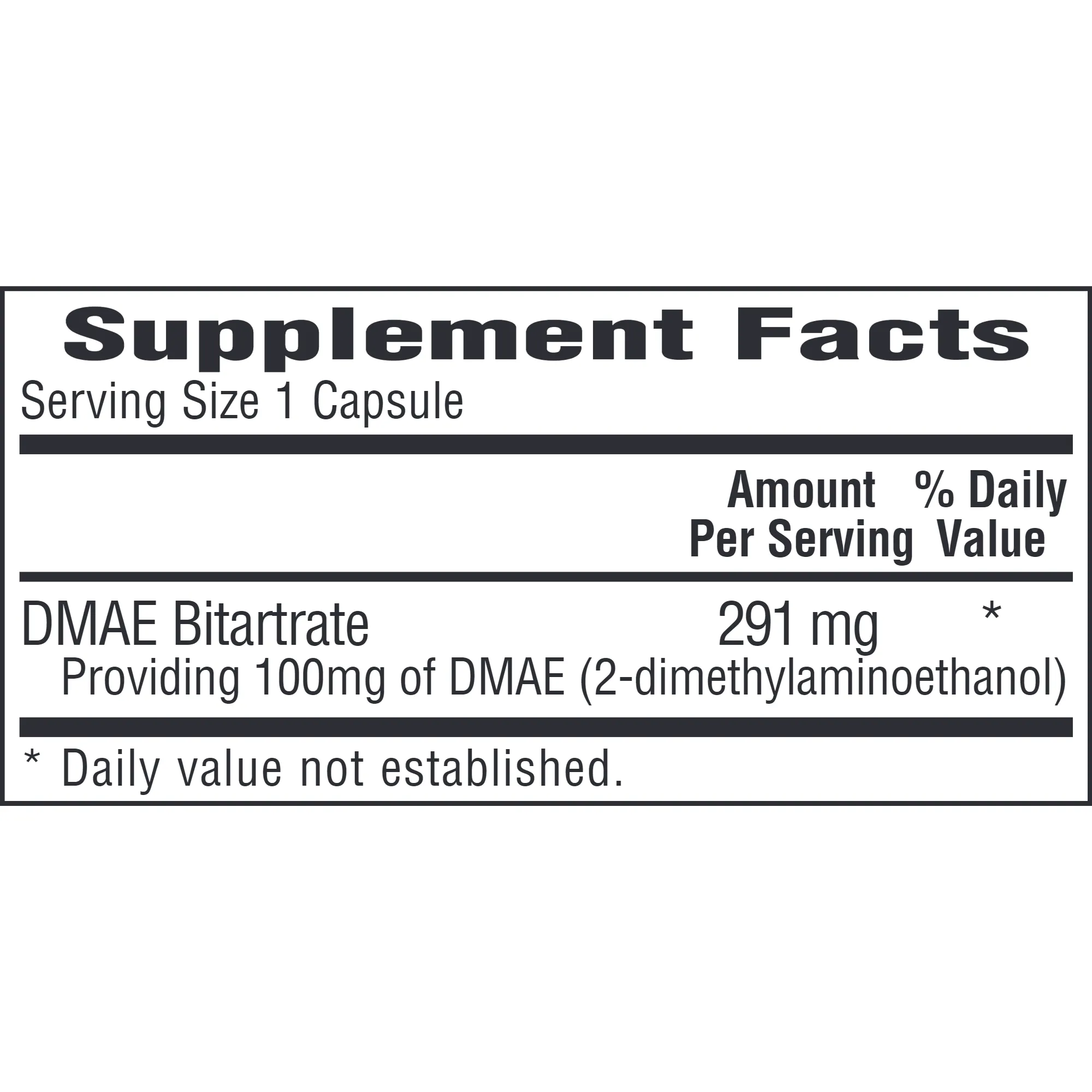 DMAE 100 mg 100 caps by Bio-Tech