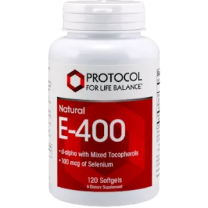 E-400 120 gels by Protocol For Life Balance