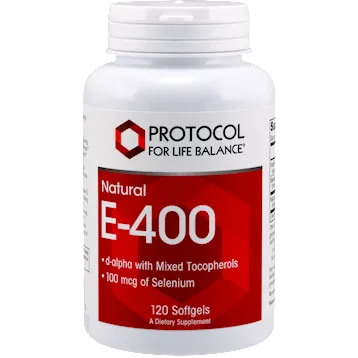 E-400 120 gels by Protocol For Life Balance