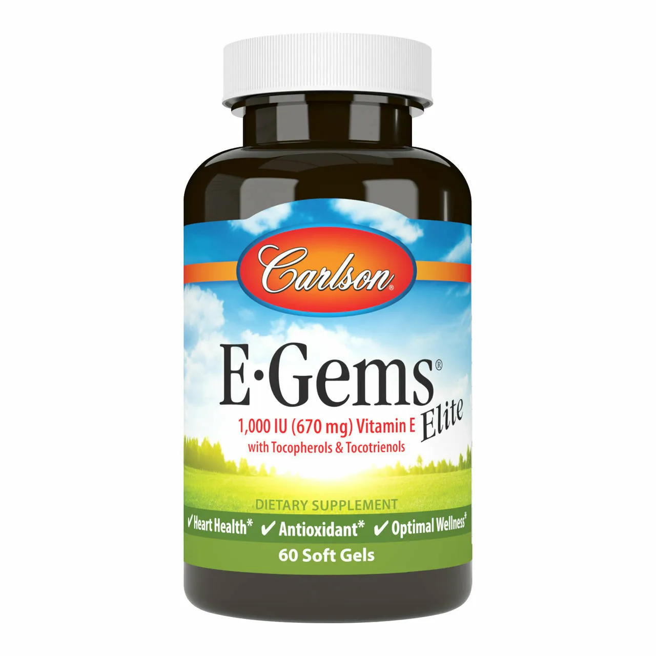 E-Gems Elite 1000 IU 60 gels by Carlson Labs