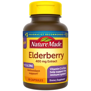 Elderberry Capsules with Vitamin C and Zinc