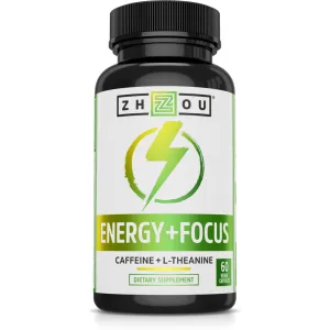 Energy   Focus 60 vegcaps By ZHOU Nutrition