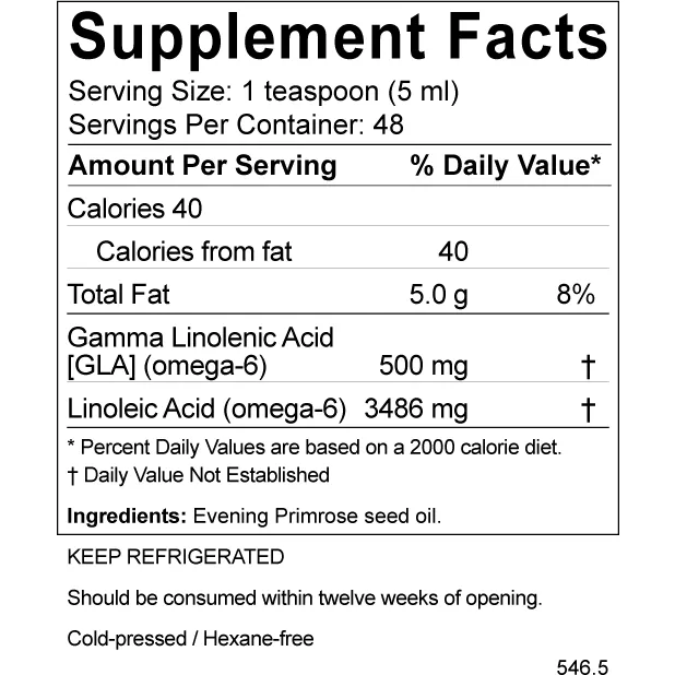 Evening Primrose Oil 8 oz by BodyBio