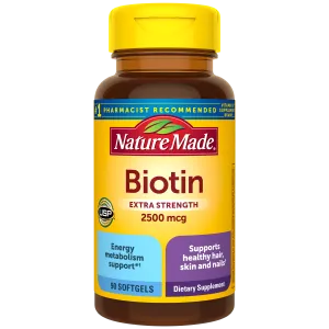 Extra Strength Biotin 2500 mcg Softgels