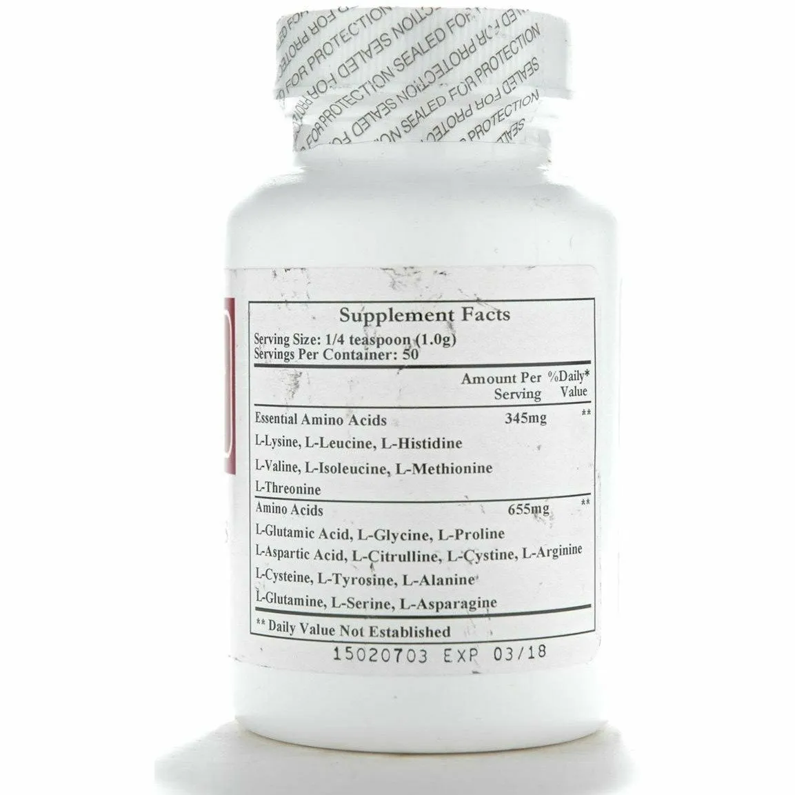 Free-Form Amino Acids 50 gms by Ecological Formulas