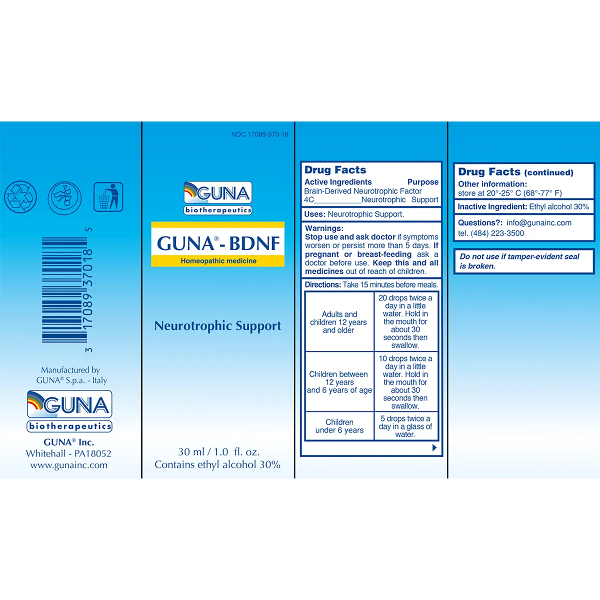 Guna-BDNF 1 oz  by Guna. Inc.