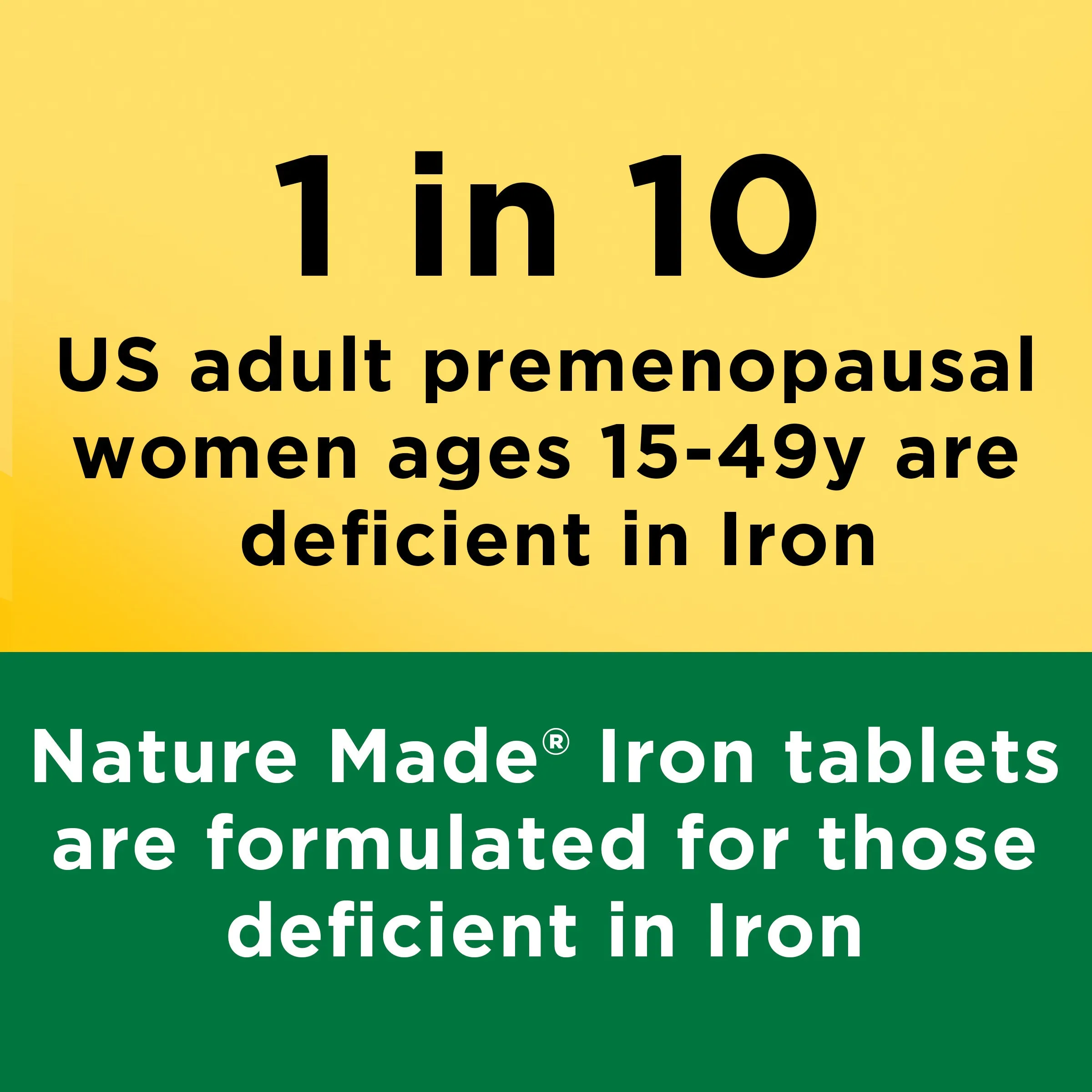 Iron 65 mg Tablets (325 mg Ferrous Sulfate)