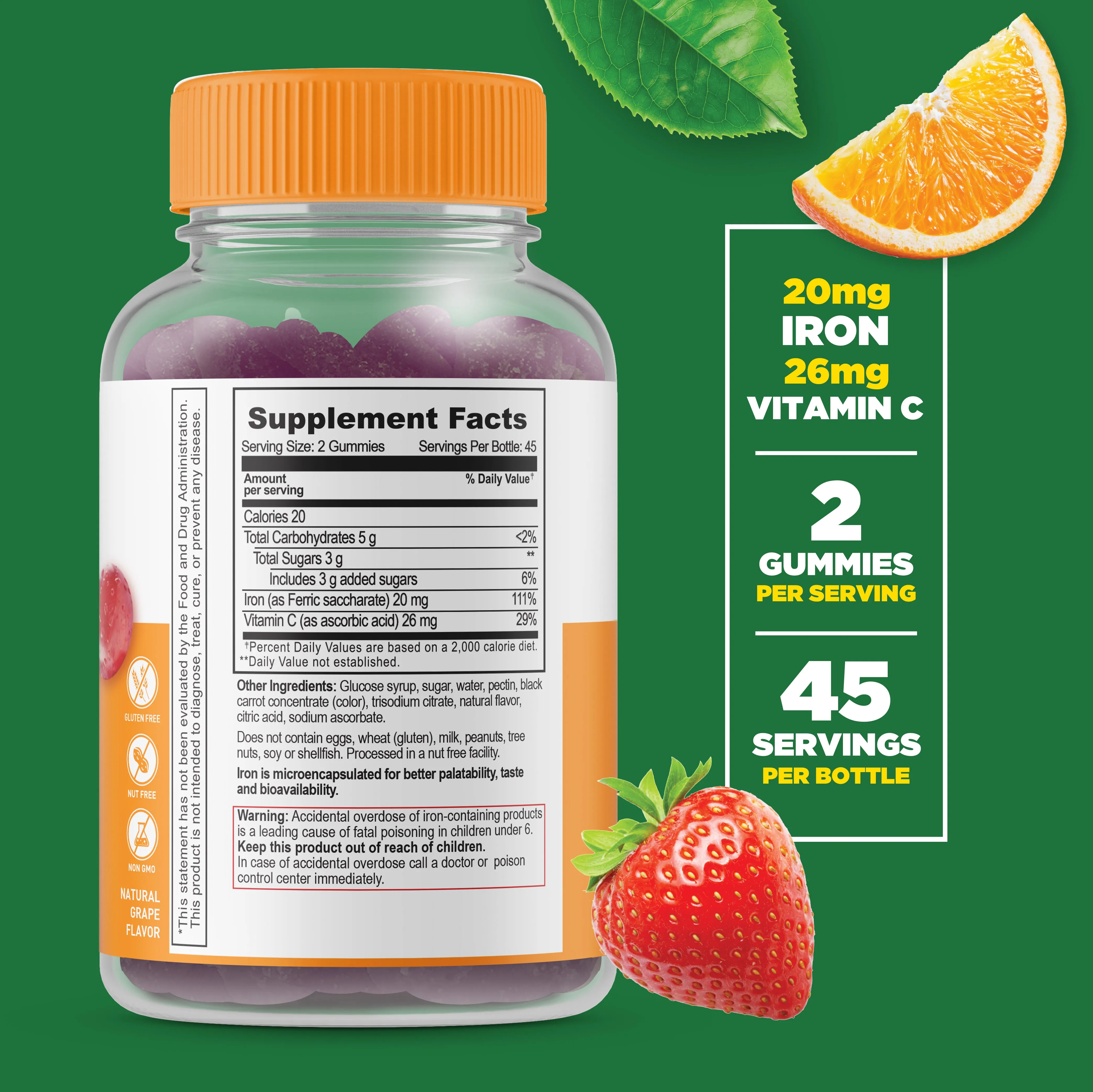 Iron and Vitamin C Gummies