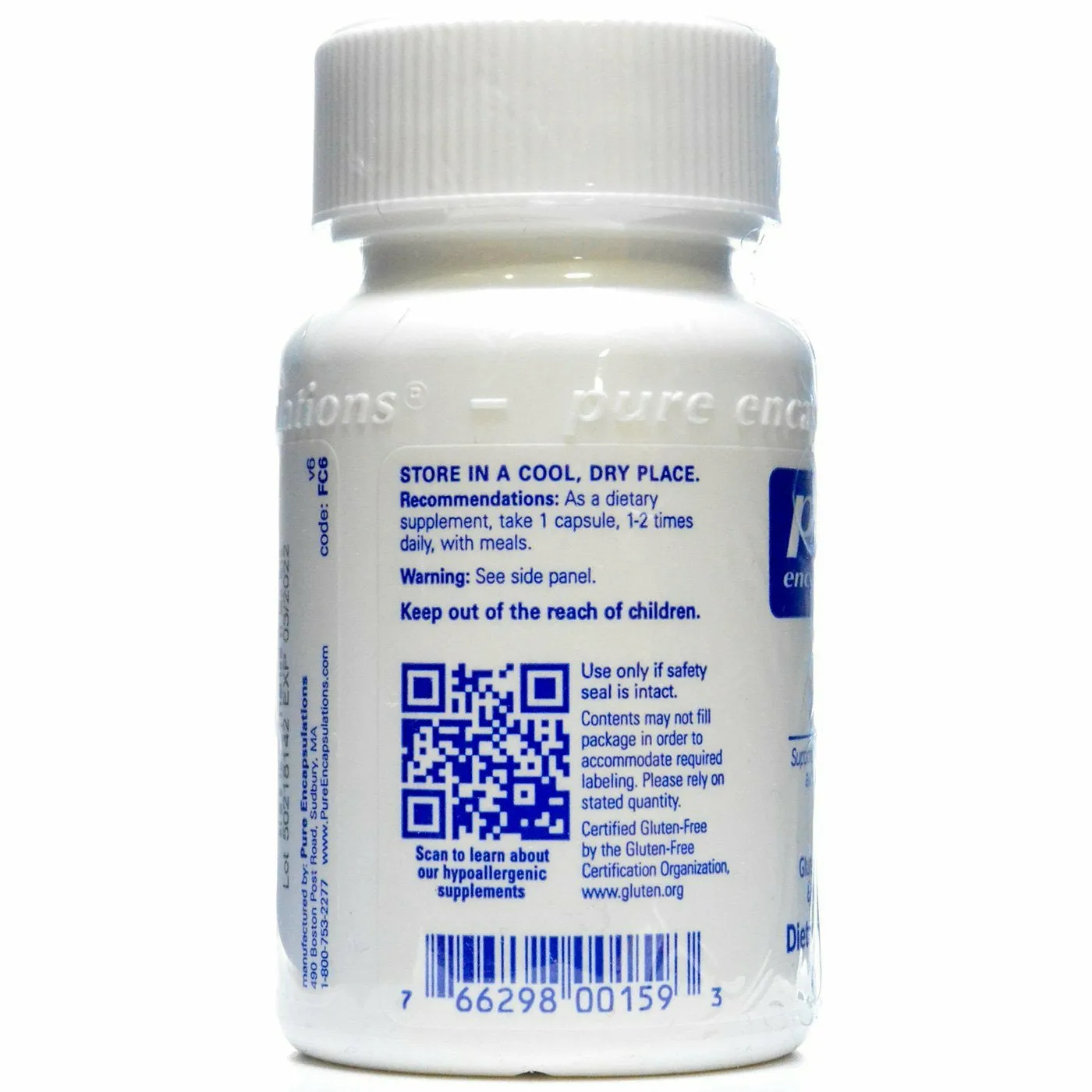 Iron-C 60 vcaps by Pure Encapsulations
