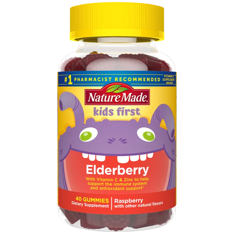 Kids First Elderberry with Vitamin C and Zinc Gummies